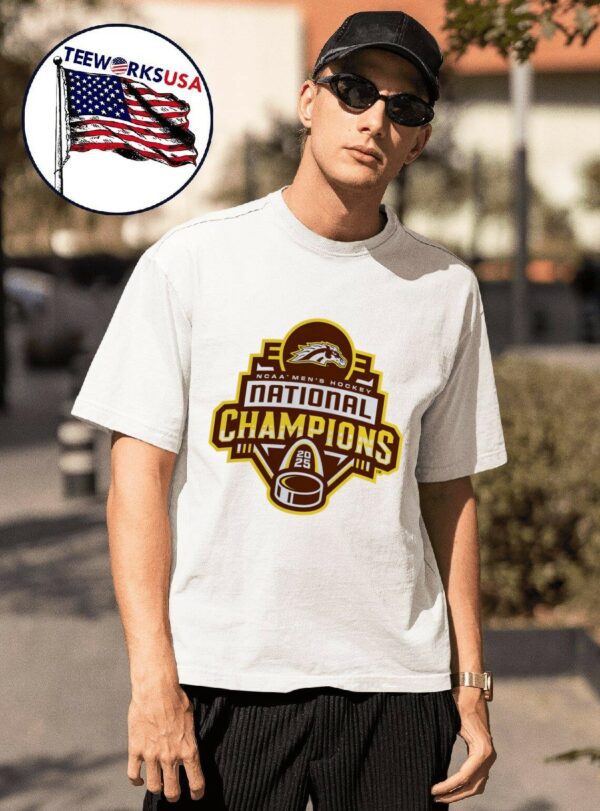 Western Michigan Broncos 2025 NCAA Frozen Four National Champions logo shirt